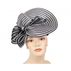 Mujer&apos;s Church Hat  derby Hat  Black/Silver  White/Silver  9512  eb-00467774